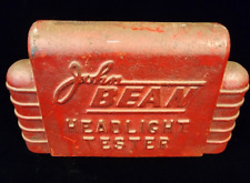 Antique John Bean Headlight Tester Cast Iron Sign picture