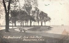 Vintage Postcard Boulevard Seaside Park Recreation Area Bridgeport Connecticut picture