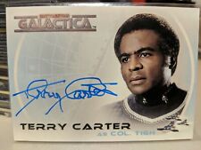 Complete Battlestar Galactica Terry Carter A16 Autograph as Colonel Tigh d. 2024 picture