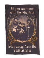 Victorian Trading Co Stay Away from the Cauldron Witches Cotton Tea Towel picture