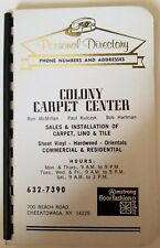 Vtg '83 Cheektowaga NY Kulczyk Colony Carpet Center phone Directory book unused  picture