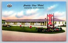 Prairie View Motel Highmore South Dakota Chrome  P702 picture