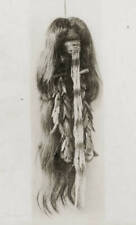 Native mask for death dance Peru 1897 OLD PHOTO picture