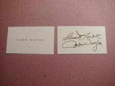  VINTAGE JOHN WAYNE AUTHENTIC  BUSINESS CARD C picture