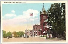 c 1930s Newport, New Hampshire Main Street, East Vintage Postcard picture