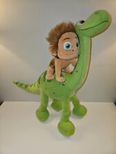 Disney Store ARLO The Good Dinosaur Green Stuffed Plush & SPOT Lot Set picture