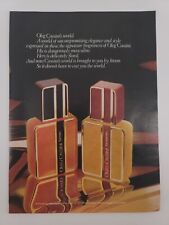 1981 Oleg Cassini's World Cologne Perfume - Vintage Magazine Print Ad picture