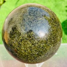 2530g Rare Olivine Dark Green Gemstone Sphere Crystal Ball Healing picture