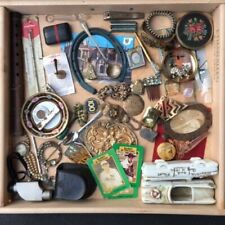 Estate Lot-Junk Drawer Old & New Collectibles-Jewelry,Trinkets,Coins,Stamps-#TS7 picture