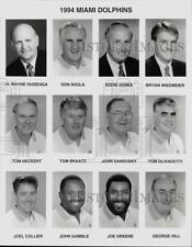 1994 Press Photo Miami Dolphins Football Coaches - srs00117 picture