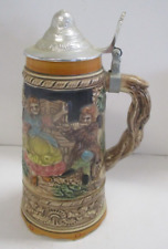 Vintage German Style Beer Stein, Mug, Tankard Music Box Apex Quality Japan picture