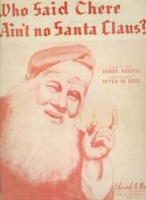 Sheet Music Who Said There Ain't no Santa Claus 1936 picture