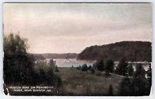 Postcard 1910 ME Boston Boat Ship Vessel Penobscot River View Bangor Maine picture