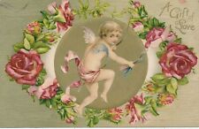 VALENTINE'S DAY - Cupid Surrounded By Roses A Gift Of Love picture