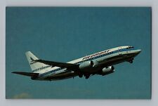 Aviation Airplane Postcard Piedmont Airlines Boeing 737-301 AT7 picture