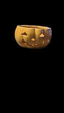 Rare Louisville Stoneware Jack O Lantern Pumpkin Halloween Err Factory Flaw  picture
