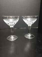 Vintage Etched Crystal Margarita/Cocktail/Champagne/Sorbet Coupes  picture