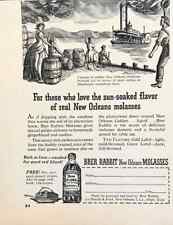 1948 Brer Rabbit New Orleans Molasses PRINT AD Sun-Soaked Flavor Steamboat Cargo picture