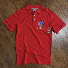 FDNY Fire Department New York City NYC Polo Shirt Sz Small NWT Red Licensed picture