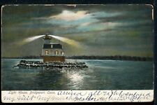 1906 UDB Light House Bridgeport Connecticut Historic Vintage Postcard picture