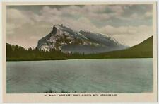 Mt. Rundle and Vermilion Lake, Banff, Alberta RPPC picture