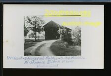 RPPc Weathersfield Vt Stoughton Covered Bridge Old Real Windsor County Vermont picture