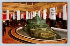 Chicago IL-Illinois, Fountain In Pompeiian Room Congress Hotel Vintage Postcard picture