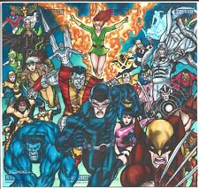 UD Marvel Allegiance X-Men Viskratos 6 piece Sketch Wolverine Jean Grey Psylocke picture