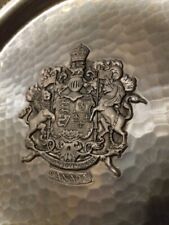Vintage Switzerland Silver Canada Coat Of Arms Plate Antique Collectible  picture