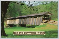 Helmick Covered Bridge, Township Road 25, Clark Township OH Ohio Postcard picture