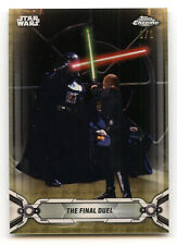2019 Topps Star Wars Chrome Legacy SuperFractor Card #145 The Final Duel 1/1 picture