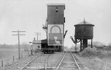 Railroad Train Coal Chute Car & Water Tower Tallula Illinois IL Reprint Postcard picture
