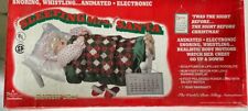 VINTAGE TELCO MOTION-ETTES SLEEPING MRS. SANTA SNORING WHISTLING BOX WORKS 1992 picture