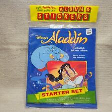 New 1993 Disney Aladdin Sticker Album w/4 Packs 230878G picture