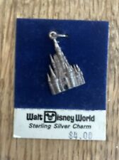 Vintage Walt Disney World Sterling Silver Magic Kingdom Castle Charm Pendant picture