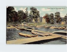Postcard Lake Front at Chautauqua New York USA picture