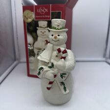 NEW IN BOX Lenox Holiday Snowman with Candy Cane picture
