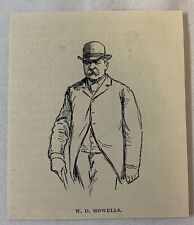 1894 magazine engraving ~ novelist WILLIAM DEAN HOWELLS picture