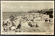 Cuxhaven Germany Beach Scene Real Photo Vintage RPPC Postcard Unposted picture