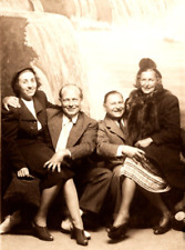 RPPC Couples Picture Men w/ Fashionable Ladies VINTAGE Postcard EKC 1940-1950 picture