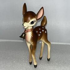 Vintage 1950’s HK Christmas Deer/Reindeer Celluloid/Plastic Figurine With Bell picture