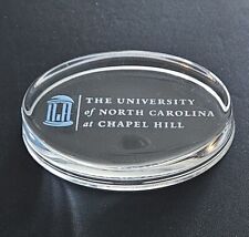 UNC-CH University Of North Carolina Chapel Hill Glass Etched Paperweight picture