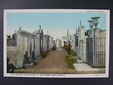 Cemetery Compo Santo H Matamoros Tamps Mexico Antique Postcard 1915-1930 picture