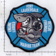 Florida - Fort Lauderdale Engine 49 Rescue 49 FireBoat 46 Fire Dept Patch v3 picture