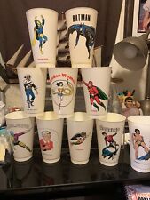 Batman Robin 7-Eleven Lot Of 18 Slurpee Cups DC Comics 1973  Doctor Fate Kent picture