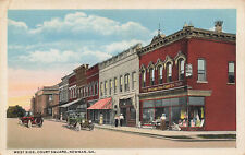 WEST SIDE OF COURT SQUARE POSTCARD NEWNAN GA GEORGIA 1910s picture