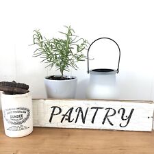 Vintage Wood Sign, Pantry, Farmhouse Decor, Wooden Signs Old Paint picture