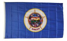 MINNESOTA STATE FLAG 3 x 5 FOOT  FLAG  -  NEW 3x5 INDOOR OR OUTDOOR  picture