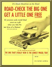 1958 Ford EDSEL Dealership PROMO CAR Ad, Refrigerator Magnet, 42 MIL picture