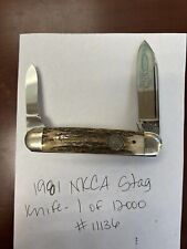 1981 NKCA Stag Cigar Knife - 1 of 12000 #11136 picture